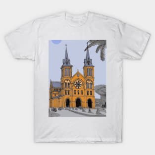 Notre Dame Cathedral of Saigon Vietnam Illustration T-Shirt
